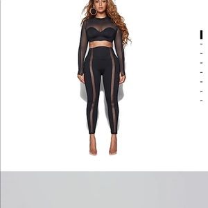 Ivy Park Long Sleeve Mesh Top